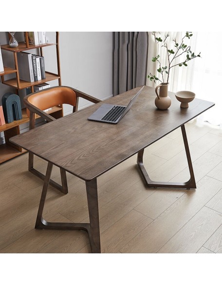 Scandinavian solid wood computer desk