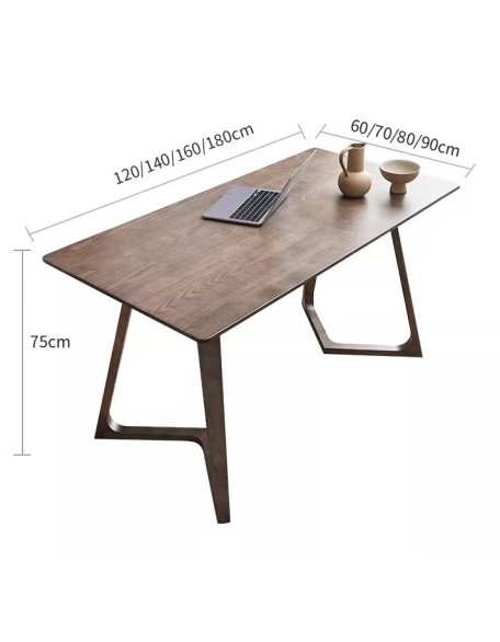 Scandinavian solid wood computer desk